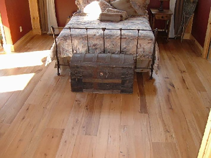 Antique rock elm floor