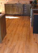 Antique rock elm wood floor