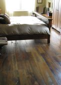 Antique reclaimed hemlock floor