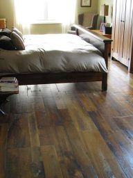 Antique reclaimed hemlock floor