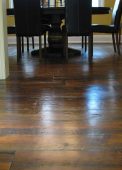 Antique reclaimed hemlock wood floor