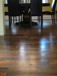 Antique reclaimed hemlock wood floor