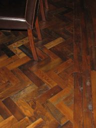 Antique reclaimed hemlock herringbone