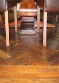 Antique reclaimed hemlock herringbone