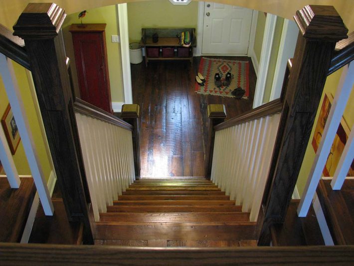 Antique reclaimed hemlock treads