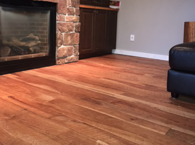 Cherry Hardwood Plank Flooring